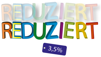 Reduziert