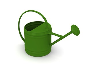 green watering can