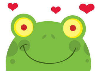 Frog With Hearts
