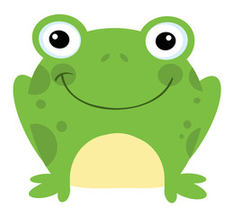 Head Frog Cartoon Character