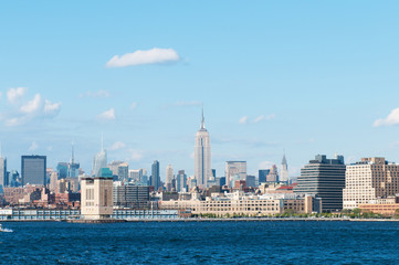 New York city - 4 Sep - panorama with skyscrapers