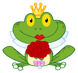 Bride Frog Cartoon Character