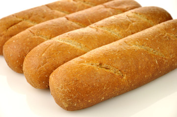 Whole wheat loaf of bread