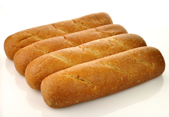 Whole wheat loaf of bread