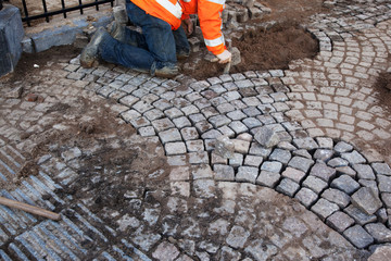 worker on  European street
