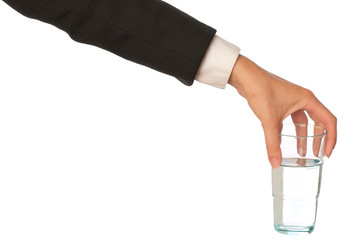 glass with water