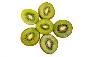 Fototapeta premium kiwi in the context of isolated