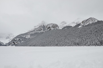 Frozen lake, Lake Louise Canada