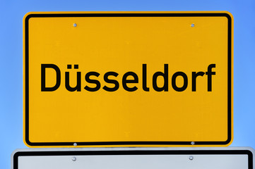 Ortsschild Düsseldorf