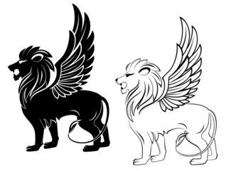 Heraldic lion