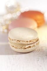 macaroons, colorful, shiny glitter backdrop, shaloow dof