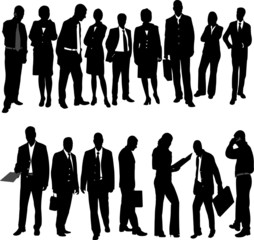 business people collection - vector