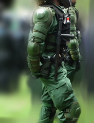 polizistin bei demonstration