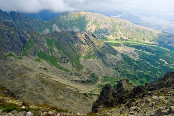 mountain valley on a high tatra slovakia