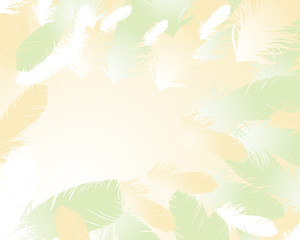 feather background yellow