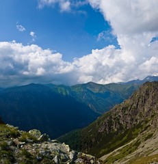 mountain valley panorama