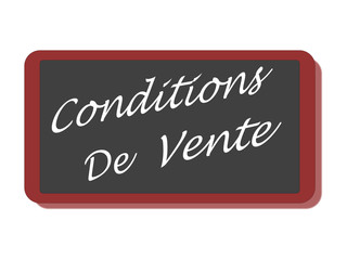 Obraz premium PANNEAU CONDITIONS DE VENTE