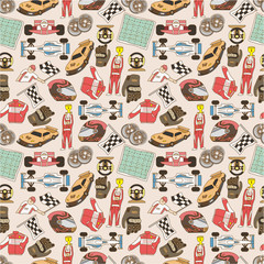 seamless racing pattern
