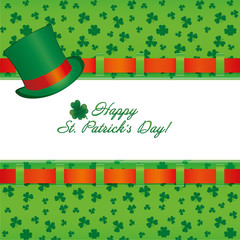 Background with clovers for St.Patrick`s day , vector