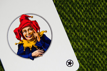 Joker playing card
