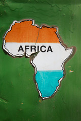 Old African map