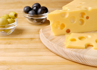 Cheese and olives