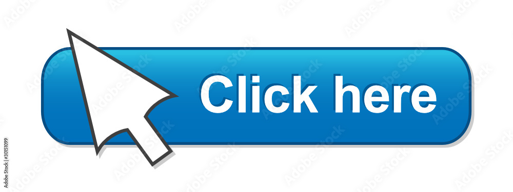 Aufkleber click here web button (internet connection mouse cursor go blue)