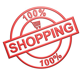 100% Shopping (red)