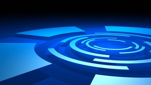 Digitale Rotation - Blau Schwarz Video - 01