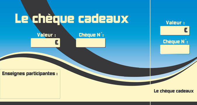 ch&egrave;que cadeau