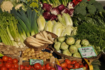 Gemüse auf dem Markt in Augsburg III