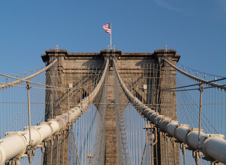 Brooklyn Bridge in New York.