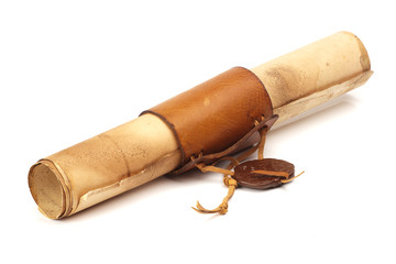 old rolled paper