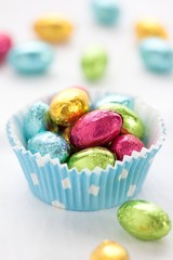 Easter chocolate eggs