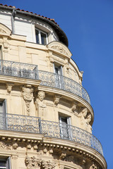 Building in the old port of Marseilles, France