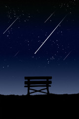Fototapeta premium Location for viewing the meteor.