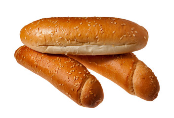 Three fresh buns