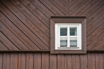 Wooden wall and window