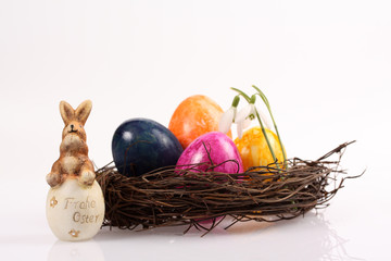 Osternest mit Osterhase