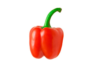 red paprika isolated on white background
