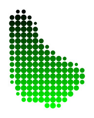 Karte von Barbados