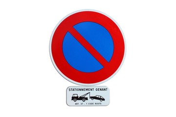 Panneau de stationnement interdit et gênant