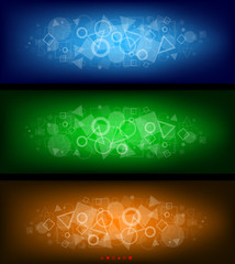 Modern panoramic backgrounds