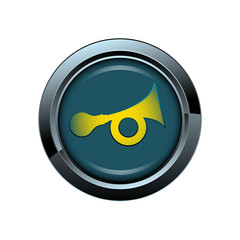 trompe bruit picto bouton icône internet web site symbole