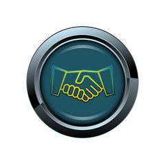 main bonjour picto bouton icône internet web site symbole © Redzen