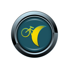 vélo lune picto bouton icône internet web site symbole