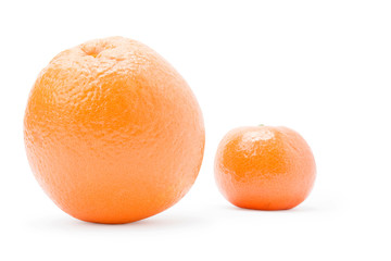 orange and mandarin
