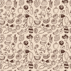 seamless vegetable pattern