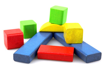Wooden building blocks