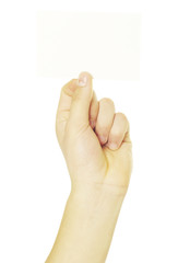 Fototapeta premium card in hand